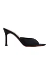 Amina Muaddi Alexa Slipper 90 Open-toed Heels Sandals In Black