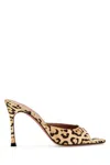 Amina Muaddi Alexa 95 Leopard-print Satin Mules