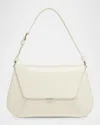 Amina Muaddi Calf Leather Rectangular Shoulder Bag