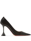 Amina Muaddi Patent Ami Pumps 95 In Black