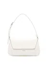 Amina Muaddi Women Black Leather Ami Shoulder Bag