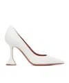 Amina Muaddi Ami Pump Heels In White