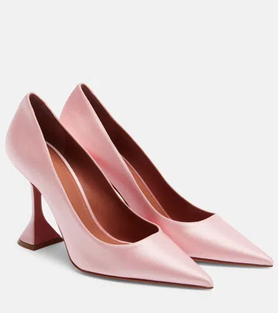 Amina Muaddi Ami High Heel Pumps In Pink