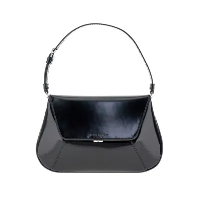 Amina Muaddi 'ami' Shoulder Bag In Black