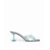 Amina Muaddi Amina Mu I Lupita Glass Pvc Denim Mules
