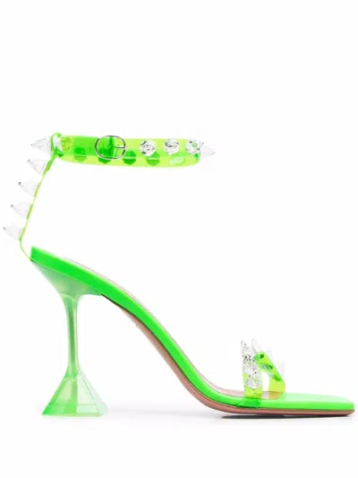 Amina Muaddi Sandals Green