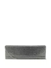Amina Muaddi Women's Embellished Satin Amini Paloma Clutch In Silver