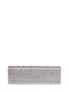 Amina Muaddi Amini Paloma Crystal-embellished Clutch In Silver