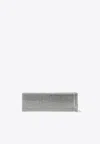 Amina Muaddi Amini Paloma Crystal-embellished Clutch In Black