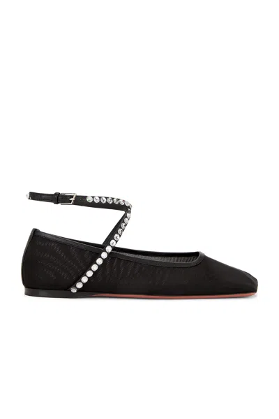 AMINA MUADDI ANE MESH CRYSTAL FLAT