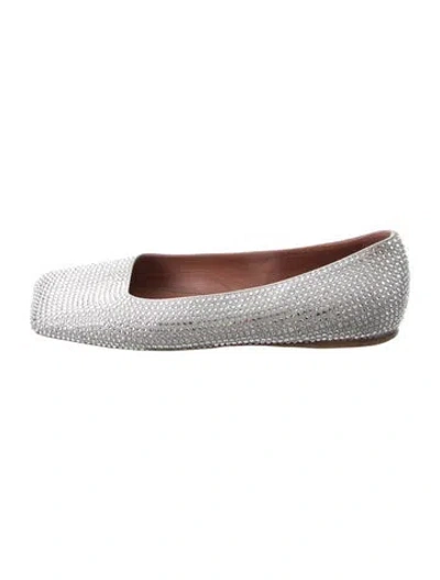 Pre-owned Amina Muaddi Ane Patterned Flats