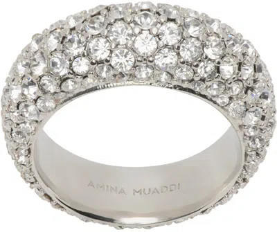Amina Muaddi Annular Ring In White