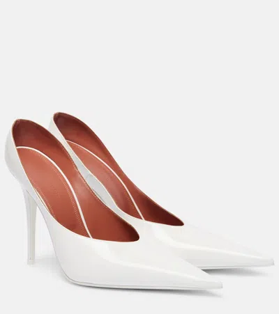 Amina Muaddi Anok 105 Patent Leather Pumps