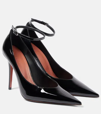 AMINA MUADDI ANOK 105 PATENT LEATHER PUMPS