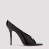 Amina Muaddi Anok Leather Sandals In Black