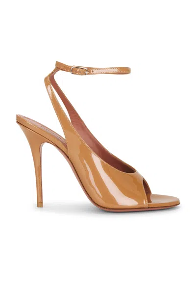 Amina Muaddi Anok 105 Sandal In Pearly Latte