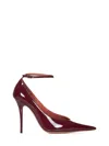 Amina Muaddi Heels In Bordeaux