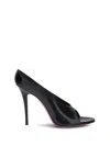 Amina Muaddi Anok Slipper 105 Patent Black 105 Mm Sm In Black
