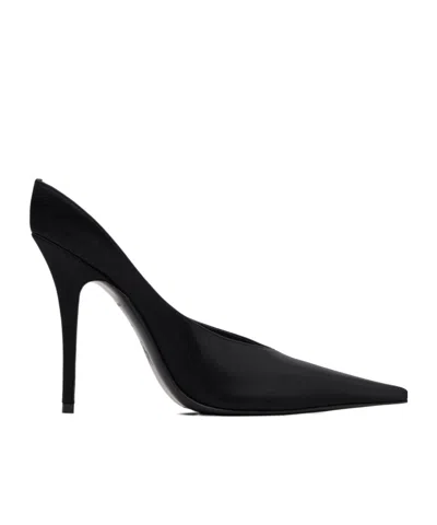Amina Muaddi Anok Mule 105 Pointed-toe High Heels In Black