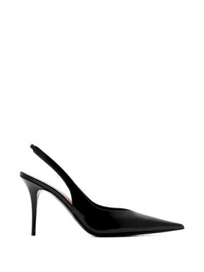 Amina Muaddi Anok Patent Leather Pumps In Black