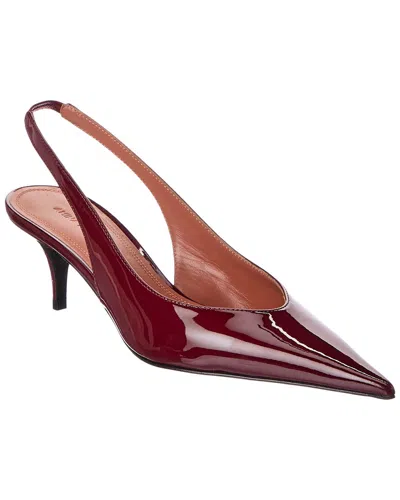 Amina Muaddi Anok Patent Slingback Pump In Purple