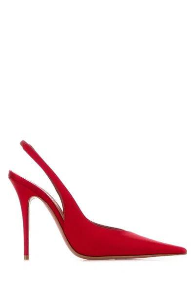 Amina Muaddi Anok Sling 105 In Red