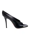 Amina Muaddi Anok Slipper 105 Patent Black 105 Mm Sm