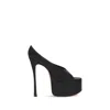 Amina Muaddi Open-toe High-heeled Sandals In Black