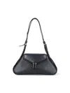 Amina Muaddi Small Gemini Shoulder Bag In Black