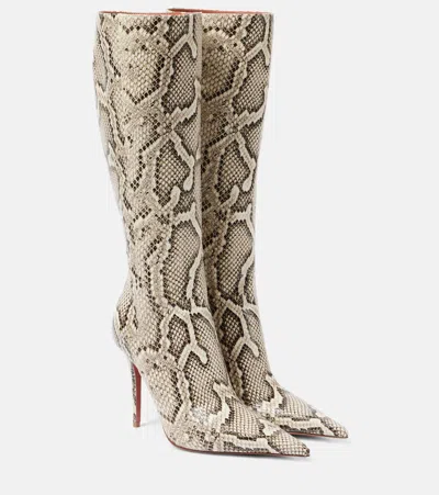 AMINA MUADDI BARBARA 105 LEATHER KNEE-HIGH BOOTS