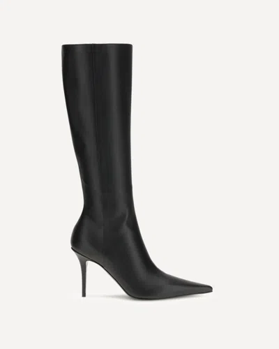 Amina Muaddi Barbara 90 Boot In Black