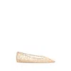 Amina Muaddi Barbara Lace Pointed-toe Ballet Flats
