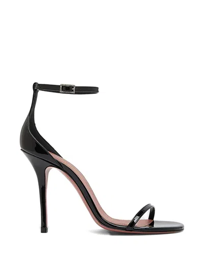 Amina Muaddi Barbara Crystal-embellished Heeled Sandals In Black