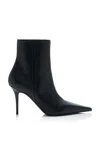 Amina Muaddi Ankle Boots Barbara 90 Aus Leder In Black