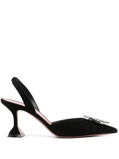 AMINA MUADDI BEGUM 85MM EMBELLISHED SLINGBACK PUMPS
