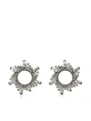 Amina Muaddi Begum Mini Embellished Earrings In Black