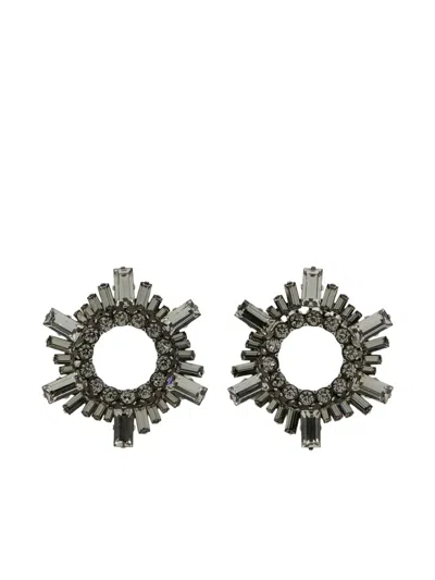 Amina Muaddi Begum Earrings In Gray