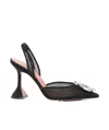 Amina Muaddi Women's Begum Mesh Slingback Pumps In Black