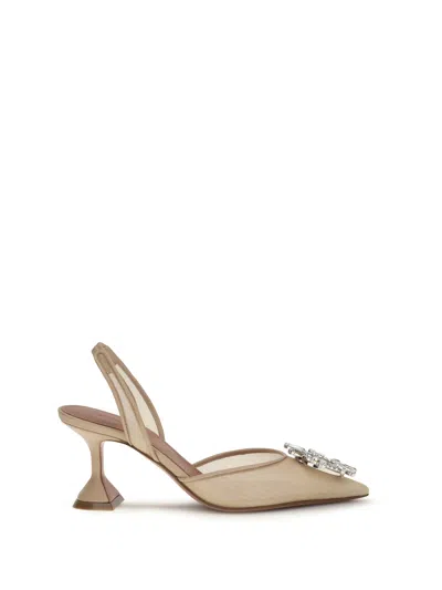 Amina Muaddi Begum Heels In Neutral
