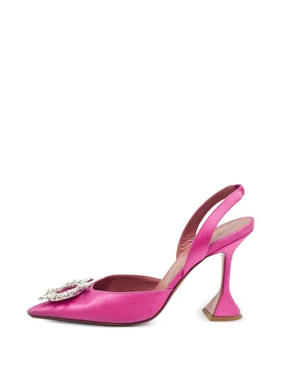 Pre-owned Amina Muaddi Begum Martini-heel Pumps In Pink