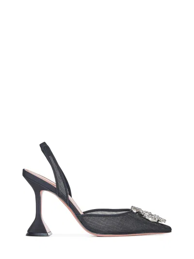 Amina Muaddi Begum Slingback Pumps In Black