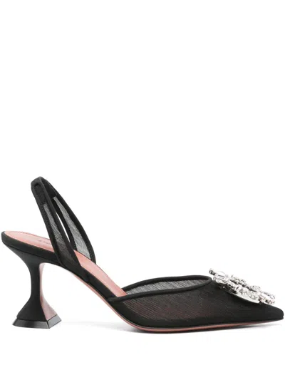 AMINA MUADDI AMINA MUADDI BEGUM MESH SLINGBACK PUMPS