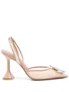 Amina Muaddi Women Begum Mesh Slingback Pumps