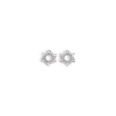 Amina Muaddi Begum Mini Earrings Women In Silver