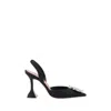 Amina Muaddi Rosie 95mm Crystal-embellished Pumps In Black