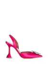 Amina Muaddi Begum Sunburst Crystal Pumps In Fuchsia