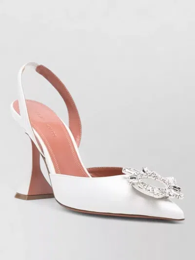 Amina Muaddi Begum Slingback Pumps Open Back Jewel In Multi