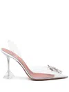 Amina Muaddi Begum 70mm Slingback Pumps In White