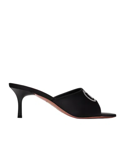 Amina Muaddi Bella 60 Crystal-embellished High-heeled Sandals In Black