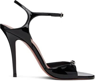 Amina Muaddi Black Adut Heeled Sandals